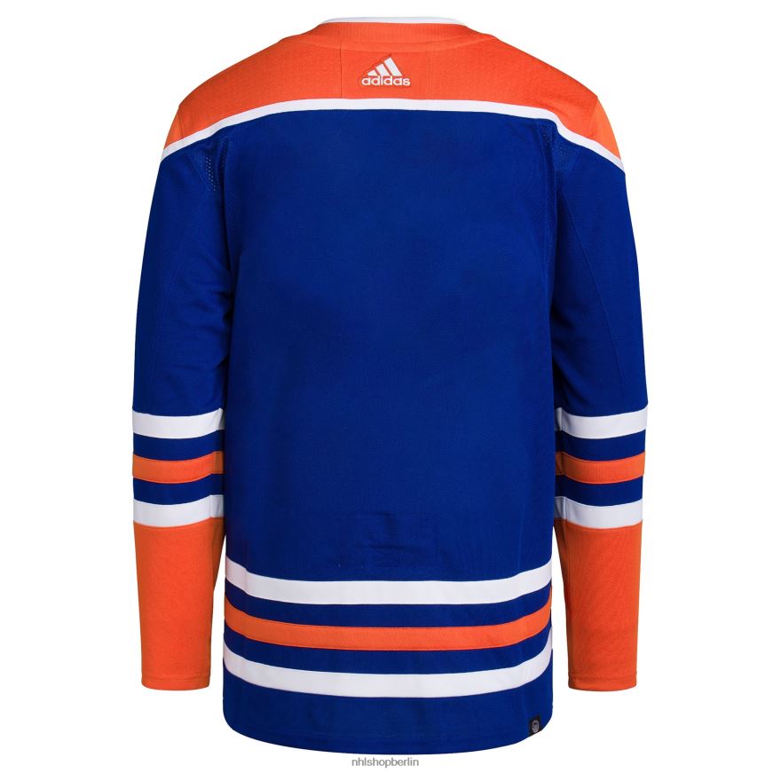 Männer NHL Edmonton Oilers adidas Royal Home Primegreen Authentic Pro Blank Trikot Kleidung BF680T1270