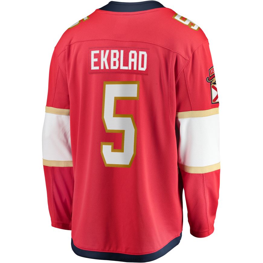 Männer NHL Florida Panthers Aaron Ekblad Fanatics-gebrandetes rotes Heimmannschafts-Abtrünnigen-Spielertrikot Kleidung BF680T2268