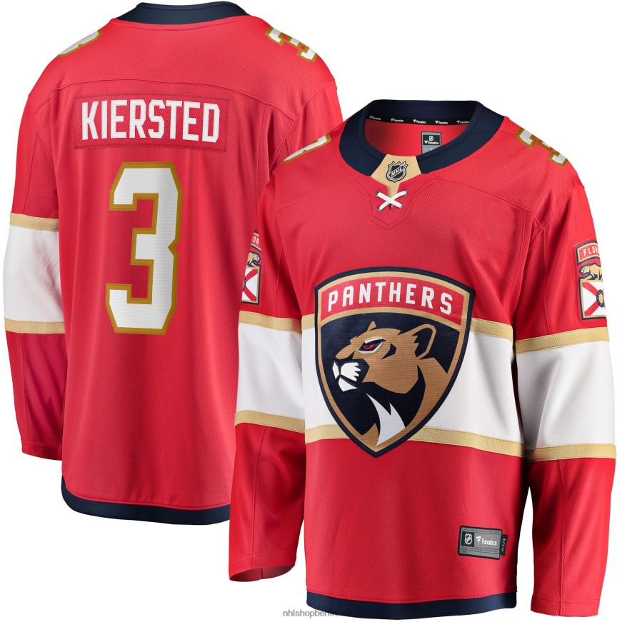 Männer NHL Florida Panthers Matt Kiersted Fanatics-gebrandetes rotes Heimmannschafts-Abtrünnigen-Spielertrikot Kleidung BF680T1827