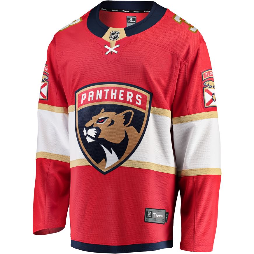 Männer NHL Florida Panthers Matt Kiersted Fanatics-gebrandetes rotes Heimmannschafts-Abtrünnigen-Spielertrikot Kleidung BF680T1827