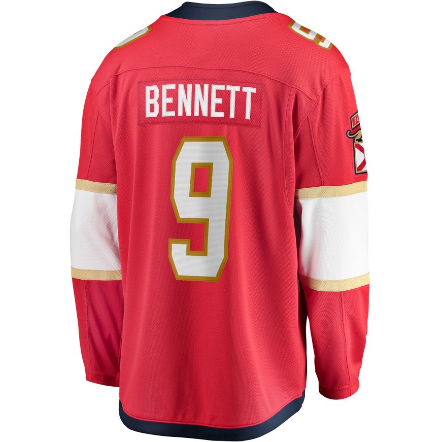 Männer NHL Florida Panthers Sam Bennett Fanatics Branded Red 2017/18 Heim-Breakaway-Replika-Trikot Kleidung BF680T1869