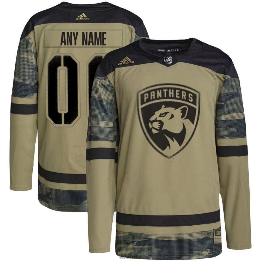 Männer NHL Florida Panthers adidas Camo Military Appreciation Team authentisches individuelles Übungstrikot Kleidung BF680T2090