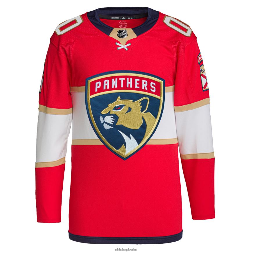 Männer NHL Florida Panthers adidas Red Home Primegreen Authentic Pro Custom Trikot Kleidung BF680T2195