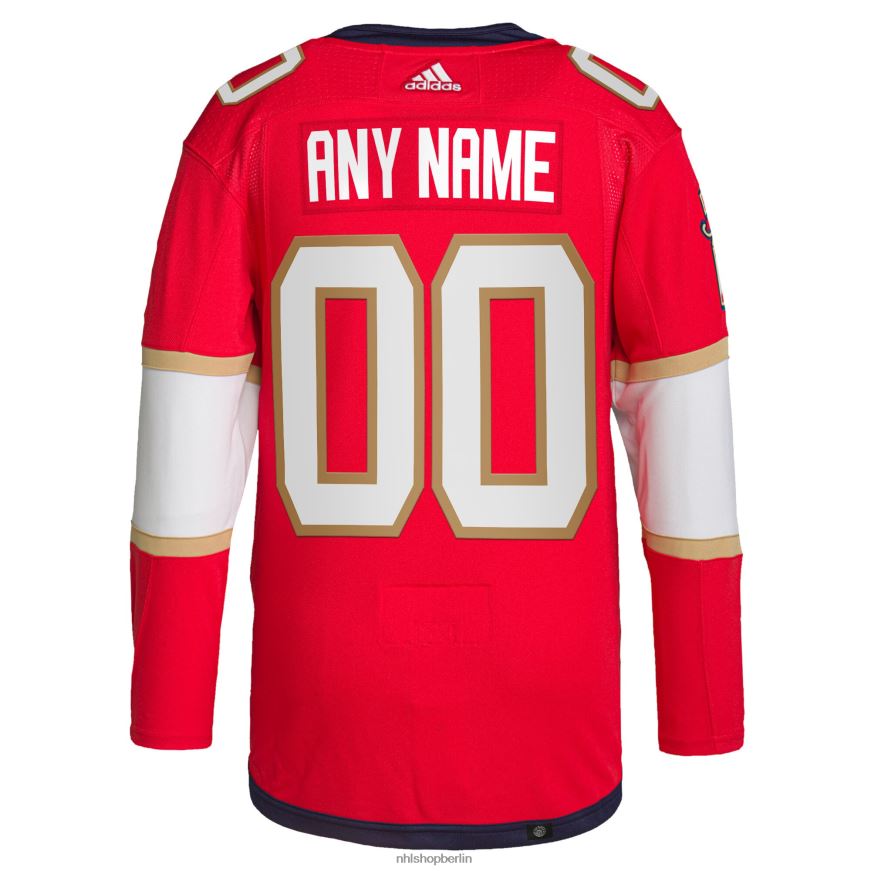 Männer NHL Florida Panthers adidas Red Home Primegreen Authentic Pro Custom Trikot Kleidung BF680T2195