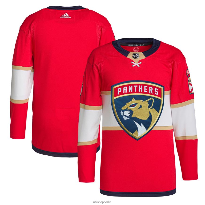 Männer NHL Florida Panthers adidas Red Home Primegreen authentisches Pro-Trikot Kleidung BF680T1065