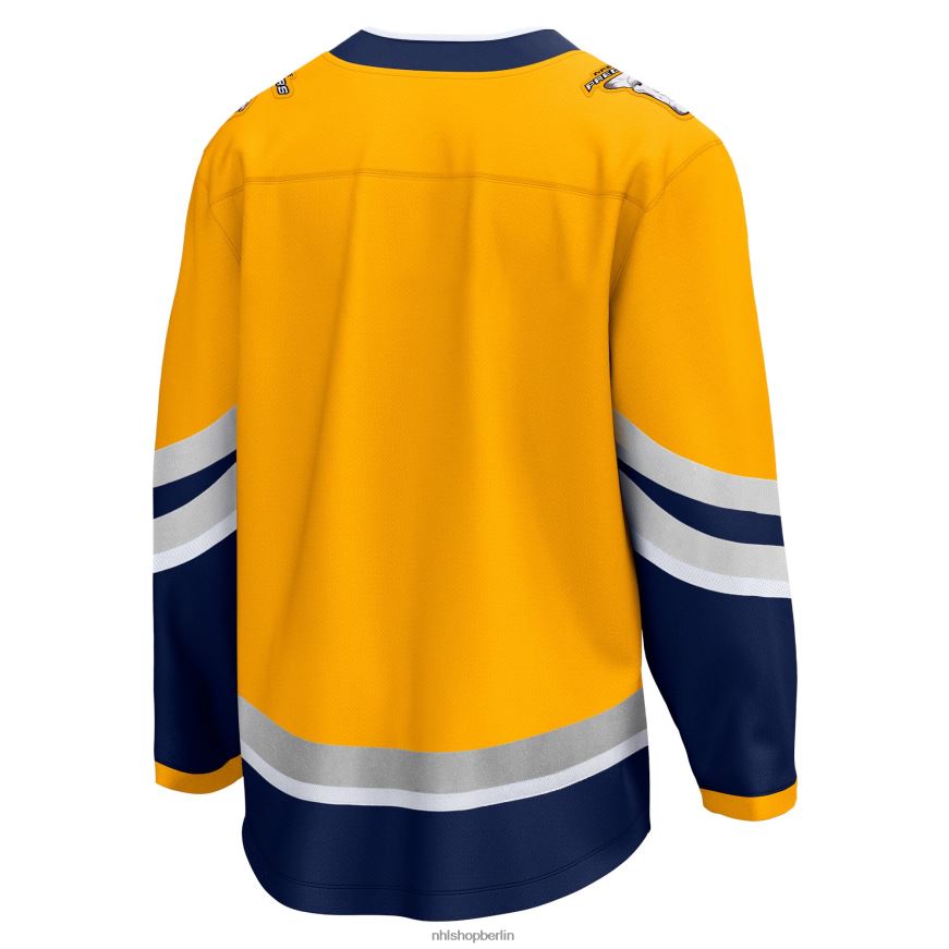 Männer NHL Gelbes Special Edition 20 Breakaway Blanko-Trikot der Nashville Predators mit Fanatics-Logo Kleidung BF680T1192