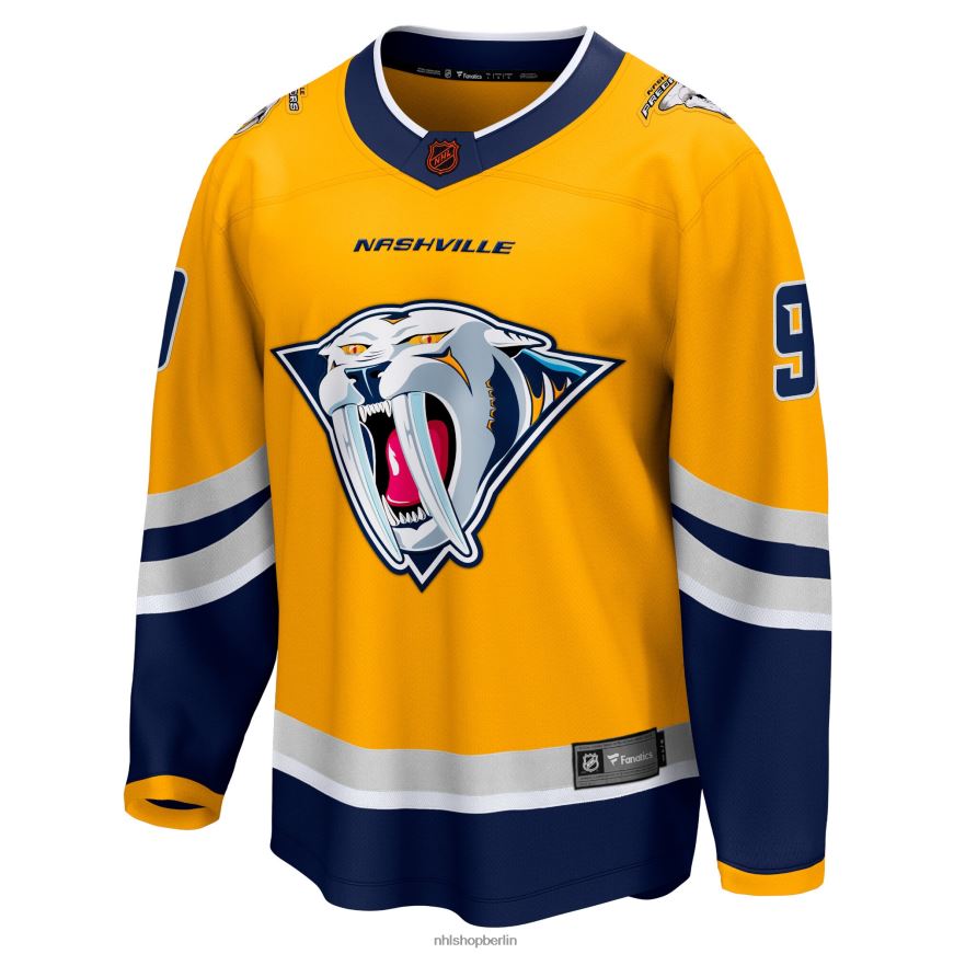 Männer NHL Gelbes Special Edition 20 Breakaway-Spielertrikot der Nashville Predators Filip Forsberg Fanatics Kleidung BF680T520