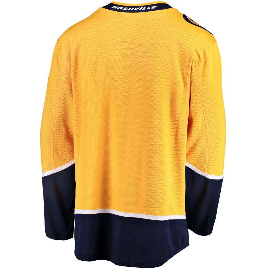 Männer NHL Goldenes Breakaway-Heimtrikot der Nashville Predators mit Fanatics-Logo Kleidung BF680T624