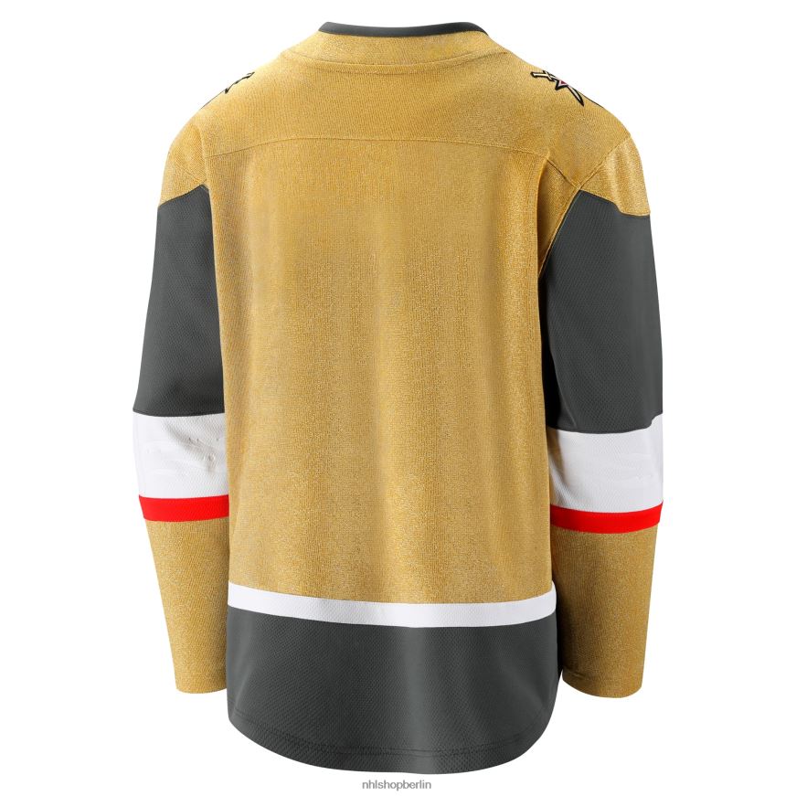 Männer NHL Goldenes Breakaway-Heimtrikot der Vegas Golden Knights mit Fanatics-Logo Kleidung BF680T370