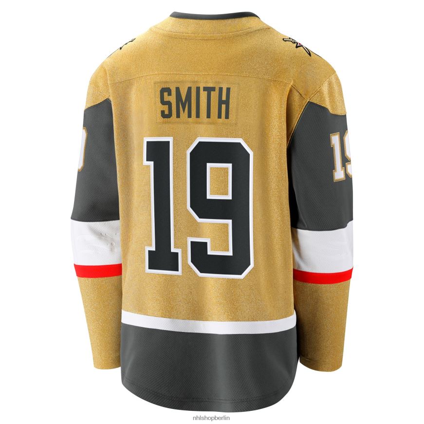 Männer NHL Goldenes Home-Breakaway-Trikot der Vegas Golden Knights mit Reilly-Smith-Fanatiker-Logo Kleidung BF680T1918