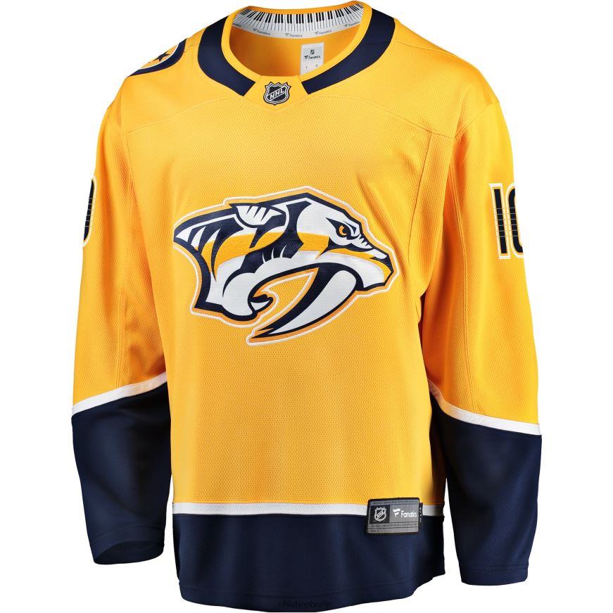 Männer NHL Goldfarbenes Breakaway-Spielertrikot der Nashville Predators Colton Sissons Fanatics Kleidung BF680T1581