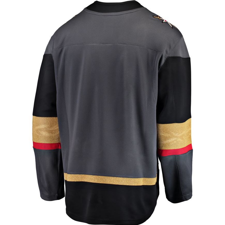 Männer NHL Graues Breakaway-Ausweichtrikot der Vegas Golden Knights mit Fanatics-Logo Kleidung BF680T195