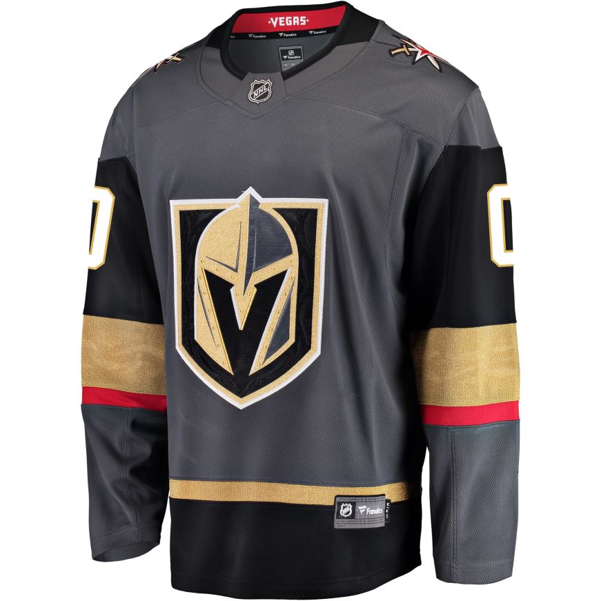 Männer NHL Graues alternatives Breakaway-Trikot mit Fanatics-Logo der Vegas Golden Knights Kleidung BF680T175