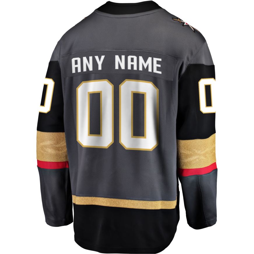 Männer NHL Graues alternatives Breakaway-Trikot mit Fanatics-Logo der Vegas Golden Knights Kleidung BF680T175