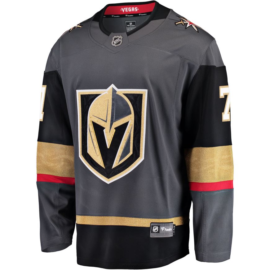 Männer NHL Graues alternatives Premier-Breakaway-Spielertrikot der Vegas Golden Knights mit Fanatics-Logo von William Karlsson Kleidung BF680T285