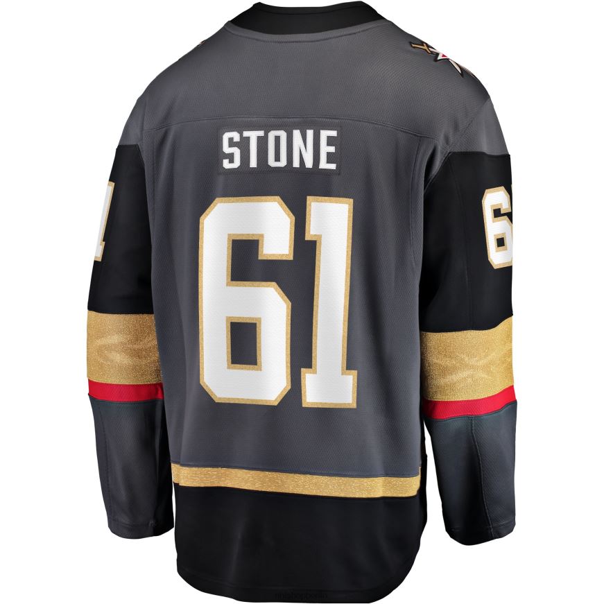 Männer NHL Graues alternatives Premier-Breakaway-Spielertrikot der Vegas Golden Knights mit Mark Stone Fanatics-Logo Kleidung BF680T151