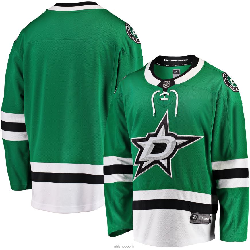 Männer NHL Grünes Breakaway-Heimtrikot mit Dallas-Stars-Fanatiker-Logo Kleidung BF680T821