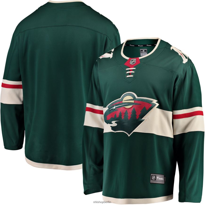 Männer NHL Grünes Breakaway-Heimtrikot mit der Marke „Minnesota Wild Fanatics“ Kleidung BF680T365