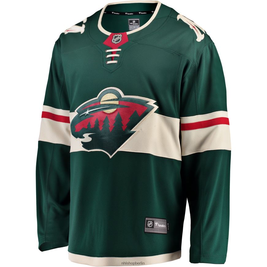 Männer NHL Grünes Breakaway-Heimtrikot mit der Marke „Minnesota Wild Fanatics“ Kleidung BF680T365