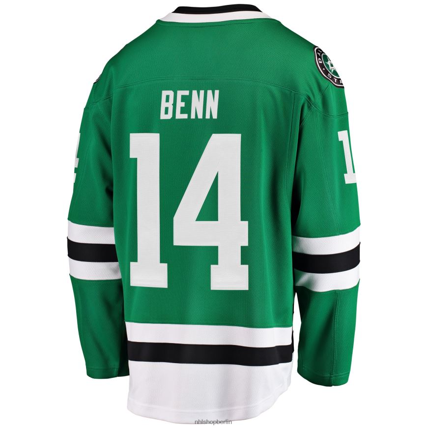 Männer NHL Grünes Breakaway-Spielertrikot mit Fanatics-Logo von Dallas Stars und Jamie Benn Kleidung BF680T78