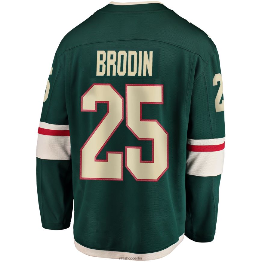 Männer NHL Grünes Breakaway-Trikot mit der Marke „Minnesota Wild Jonas Brodin Fanatics“ Kleidung BF680T574