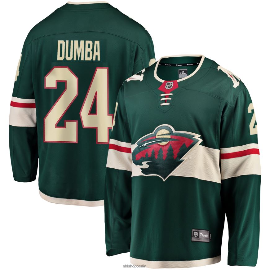 Männer NHL Grünes Breakaway-Trikot mit der Marke „Minnesota Wild Matt Dumba Fanatics“ Kleidung BF680T1425