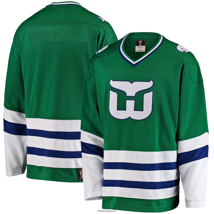 Männer NHL Grünes Premier Breakaway Heritage Blanko-Trikot der Hartford Whalers Fanatics Kleidung BF680T201