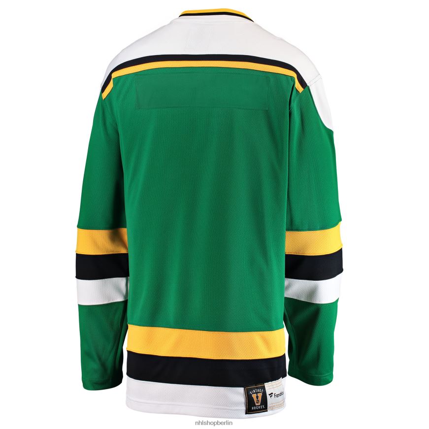 Männer NHL Grünes Premier Breakaway Heritage Blanko-Trikot der Minnesota North Stars mit Fanatics-Logo Kleidung BF680T237