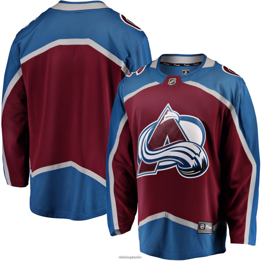 Männer NHL Kastanienbraunes Breakaway-Heimtrikot mit Colorado Avalanche Fanatics-Logo Kleidung BF680T179