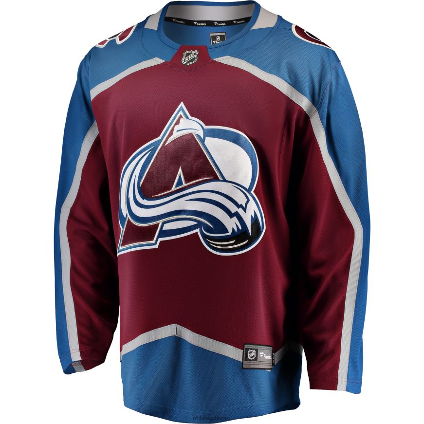 Männer NHL Kastanienbraunes Breakaway-Heimtrikot mit Colorado Avalanche Fanatics-Logo Kleidung BF680T179