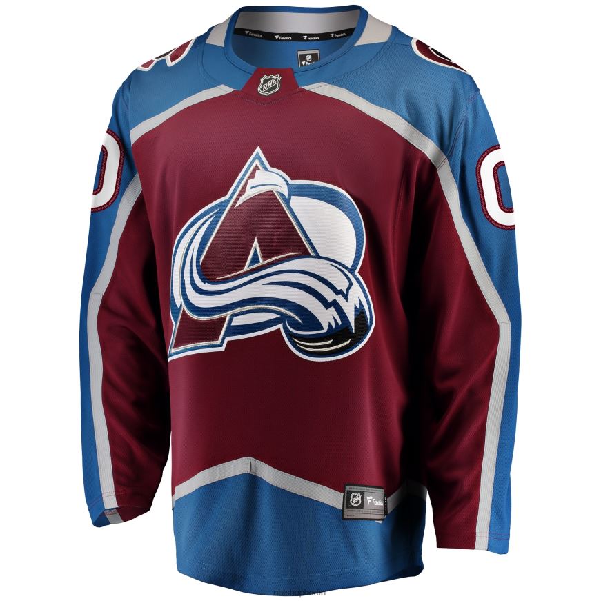 Männer NHL Kastanienbraunes Home-Breakaway-Trikot der Colorado Avalanche Fanatics nach Maß Kleidung BF680T106