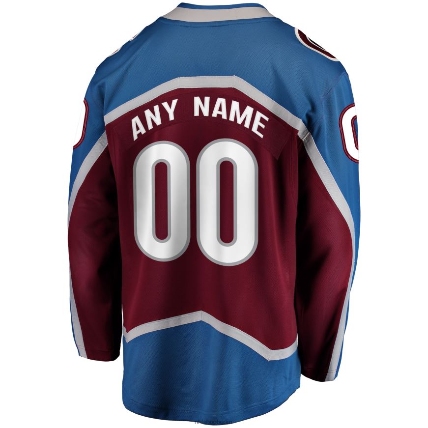 Männer NHL Kastanienbraunes Home-Breakaway-Trikot der Colorado Avalanche Fanatics nach Maß Kleidung BF680T106