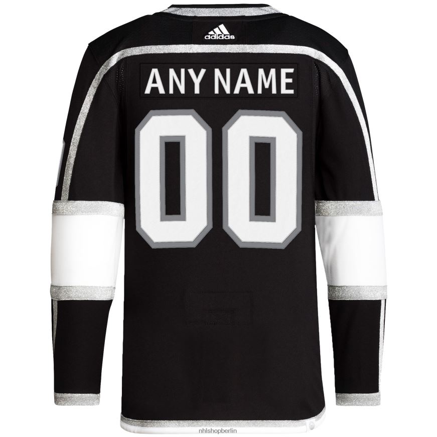 Männer NHL Los Angeles Kings Adidas Schwarz Home Primegreen Authentic Pro Custom Trikot Kleidung BF680T2263