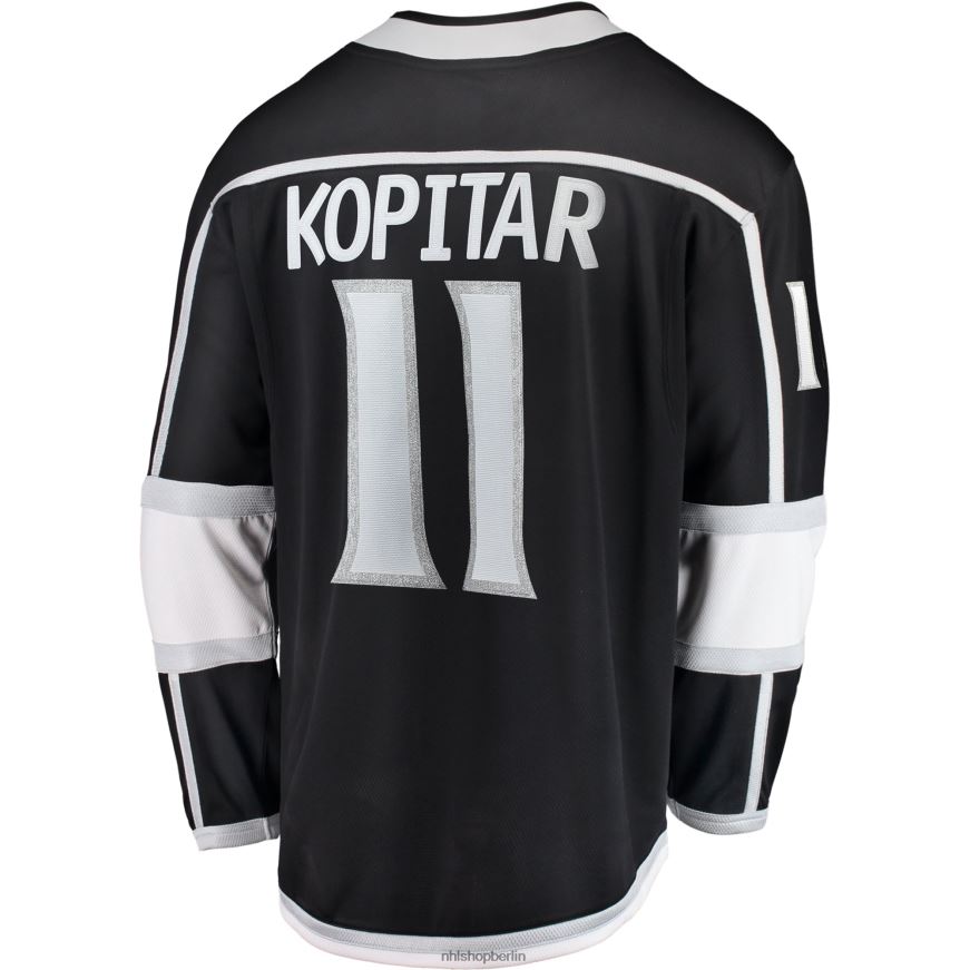 Männer NHL Los Angeles Kings Anze Kopitar Fanatics-gebrandetes schwarzes Breakaway-Spielertrikot Kleidung BF680T957