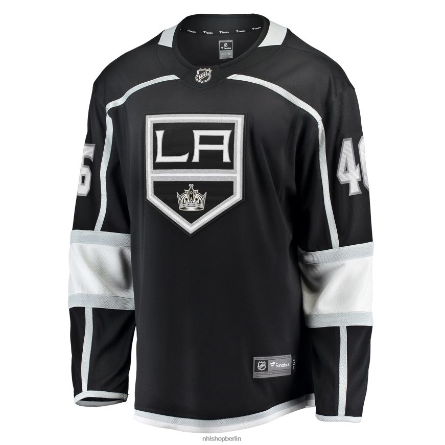 Männer NHL Los Angeles Kings Blake Lizotte Fanatics-Heimtrikot mit Fanatics-Logo in Schwarz Kleidung BF680T1489