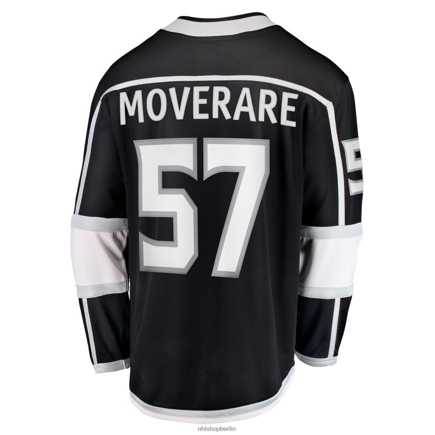 Männer NHL Los Angeles Kings Jacob Moverare Fanatics-gebrandetes schwarzes Home-Breakaway-Spielertrikot Kleidung BF680T2285