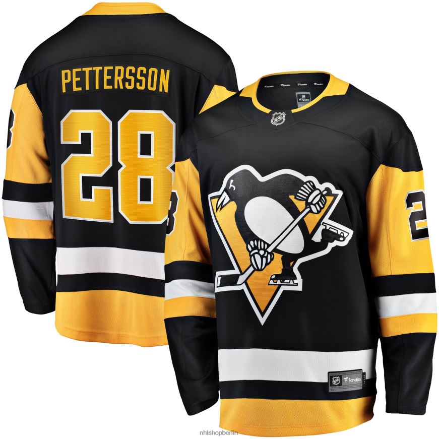 Männer NHL Marcus Pettersson Pittsburgh Penguins Fanatics Branded Home Breakaway-Spielertrikot – Schwarz Kleidung BF680T1736