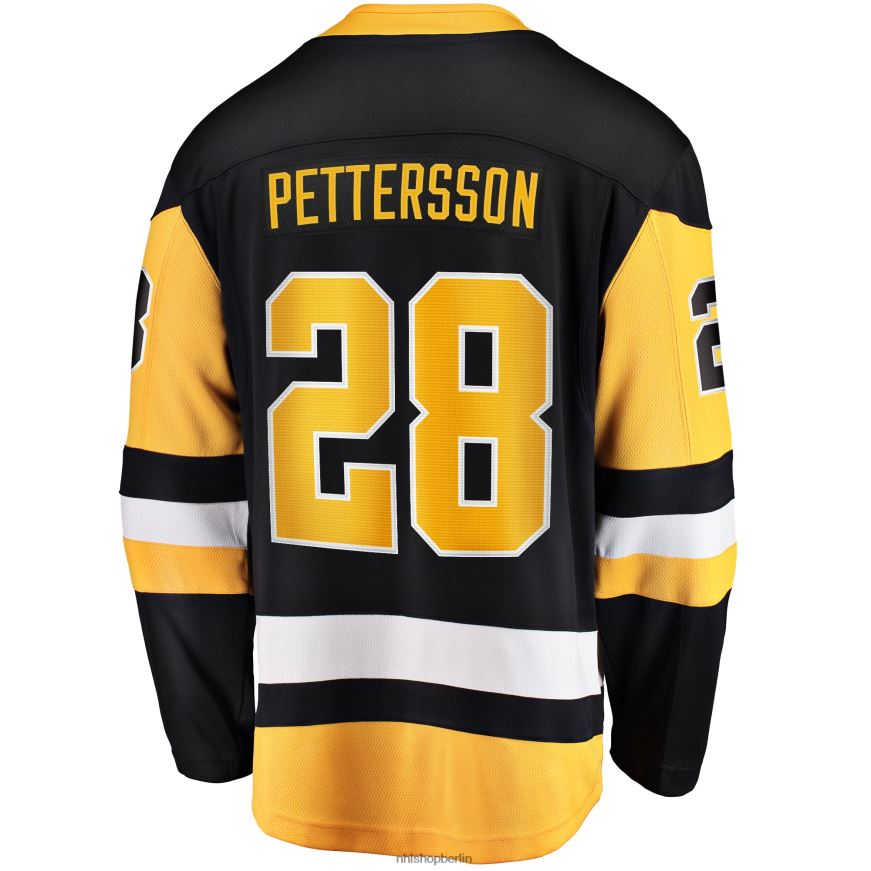 Männer NHL Marcus Pettersson Pittsburgh Penguins Fanatics Branded Home Breakaway-Spielertrikot – Schwarz Kleidung BF680T1736