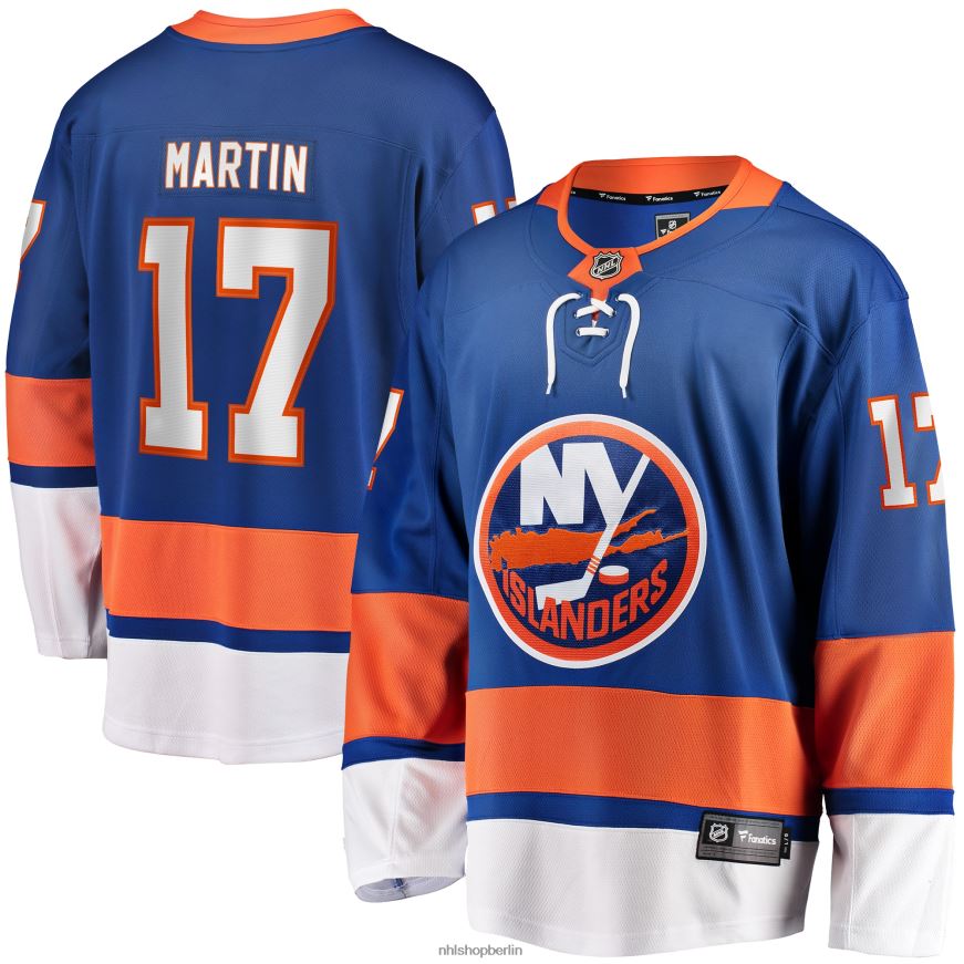 Männer NHL Matt Martin New York Islanders Fanatics-Heimtrikot für Breakaway-Spieler – Royal Kleidung BF680T813