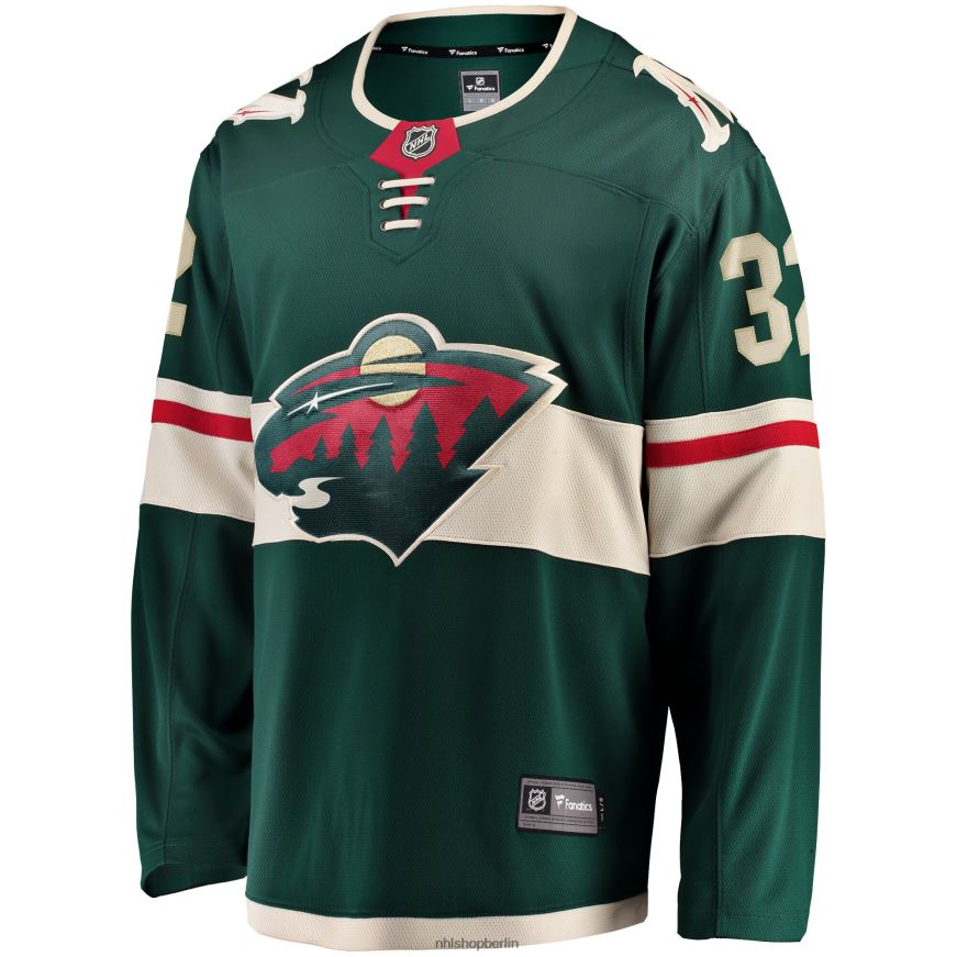 Männer NHL Minnesota Wild Filip Gustavsson Fanatics-gebrandetes grünes Home-Breakaway-Spielertrikot Kleidung BF680T540