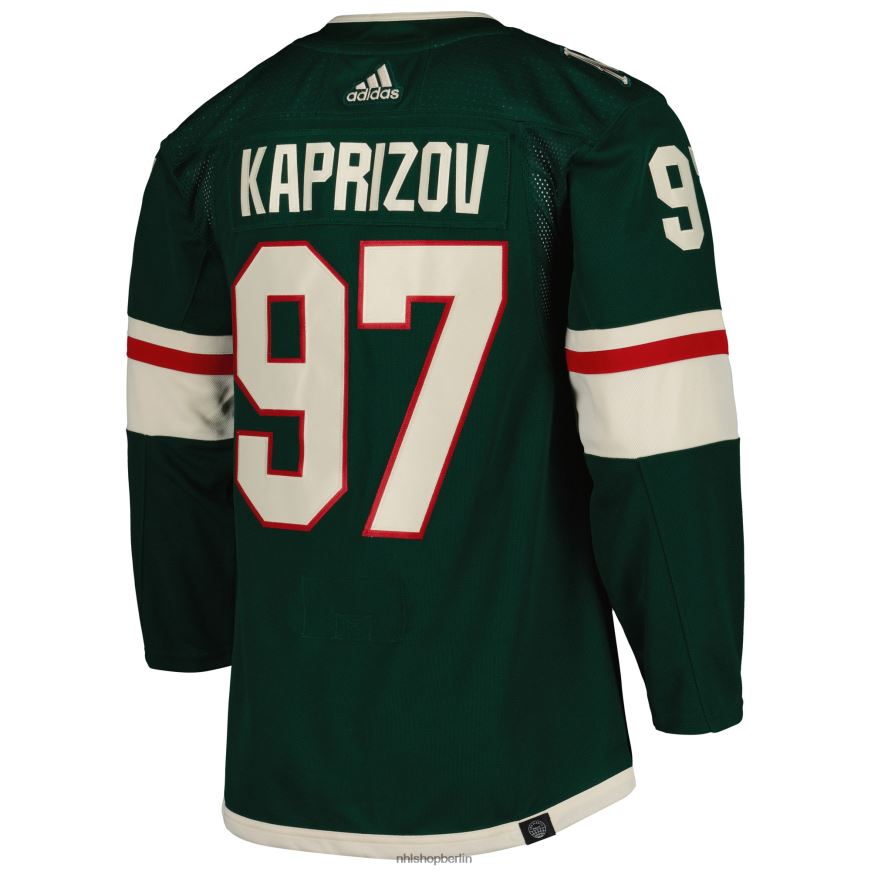 Männer NHL Minnesota Wild Kirill Kaprizov adidas grünes Primegreen authentisches Profi-Heimspielertrikot Kleidung BF680T54