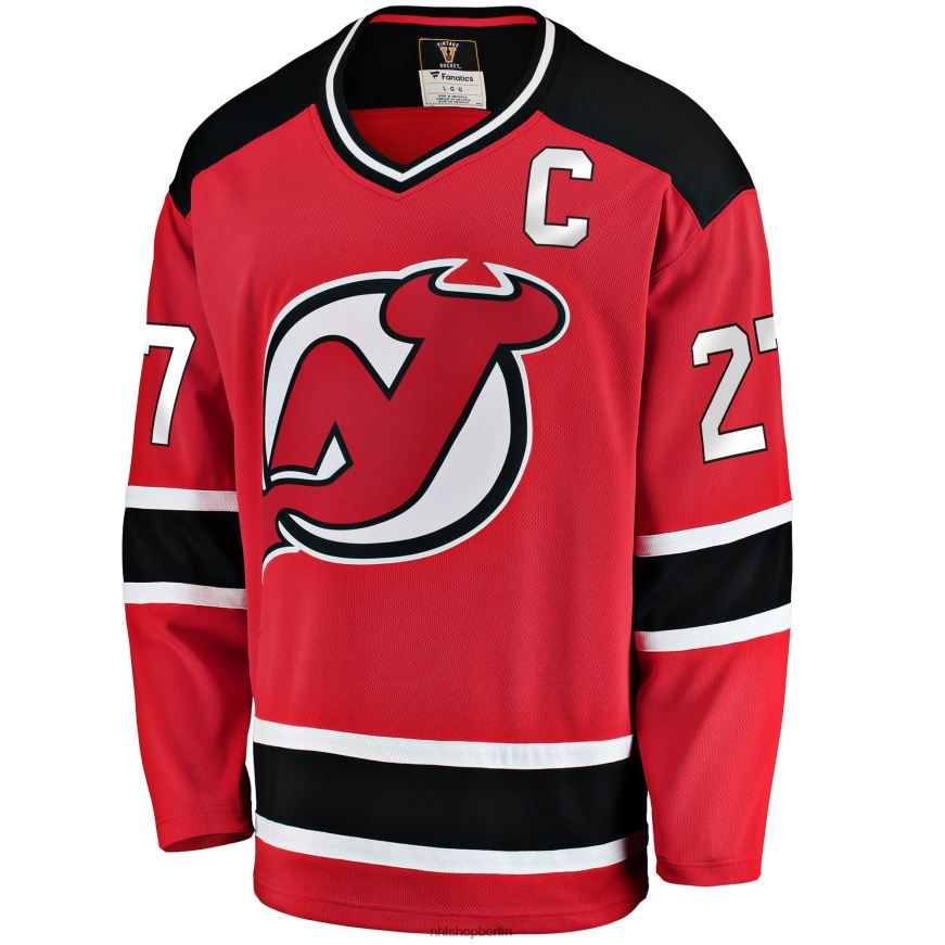 Männer NHL New Jersey Devils Scott Niedermayer Fanatics gebrandetes rotes Premier Breakaway-Spielertrikot im Ruhestand Kleidung BF680T326