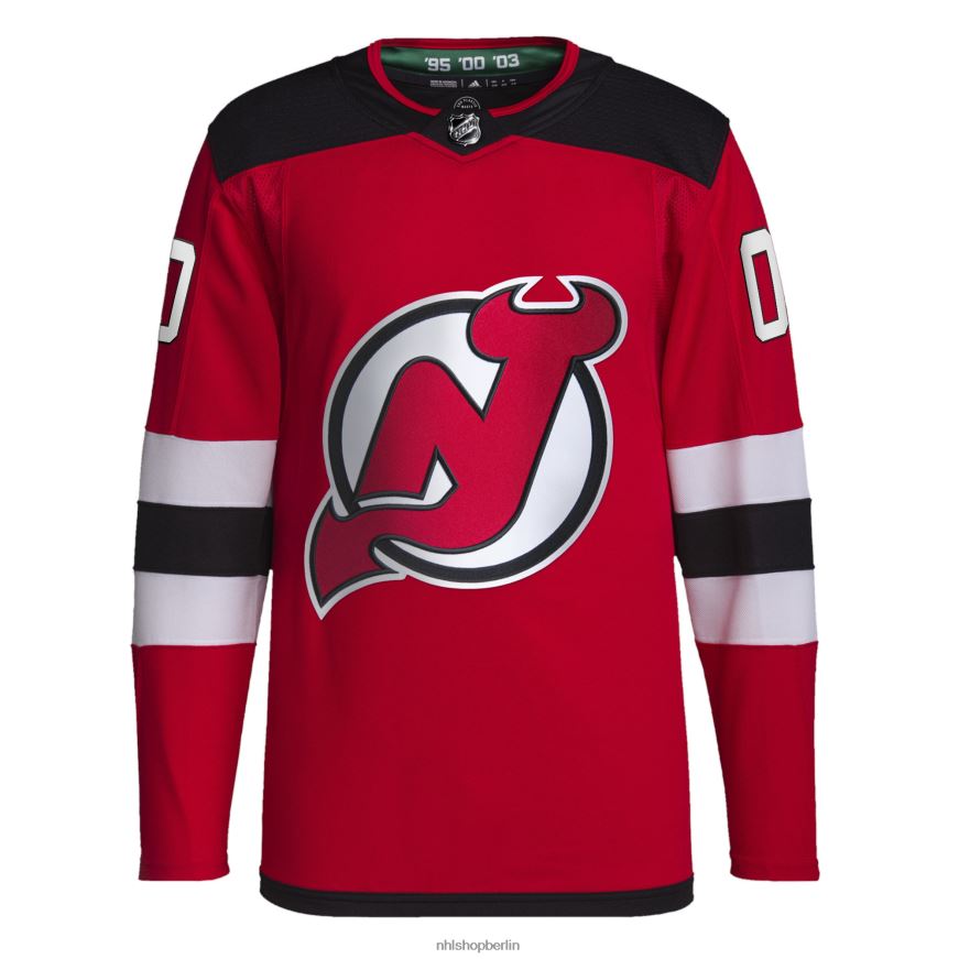 Männer NHL New Jersey Devils adidas Red Home Primegreen Authentic Pro Custom Jersey Kleidung BF680T2334