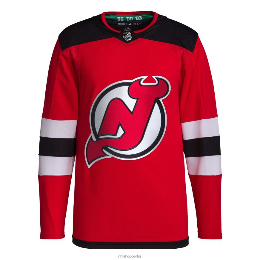 Männer NHL New Jersey Devils adidas Red Home Primegreen authentisches Pro-Trikot Kleidung BF680T1141