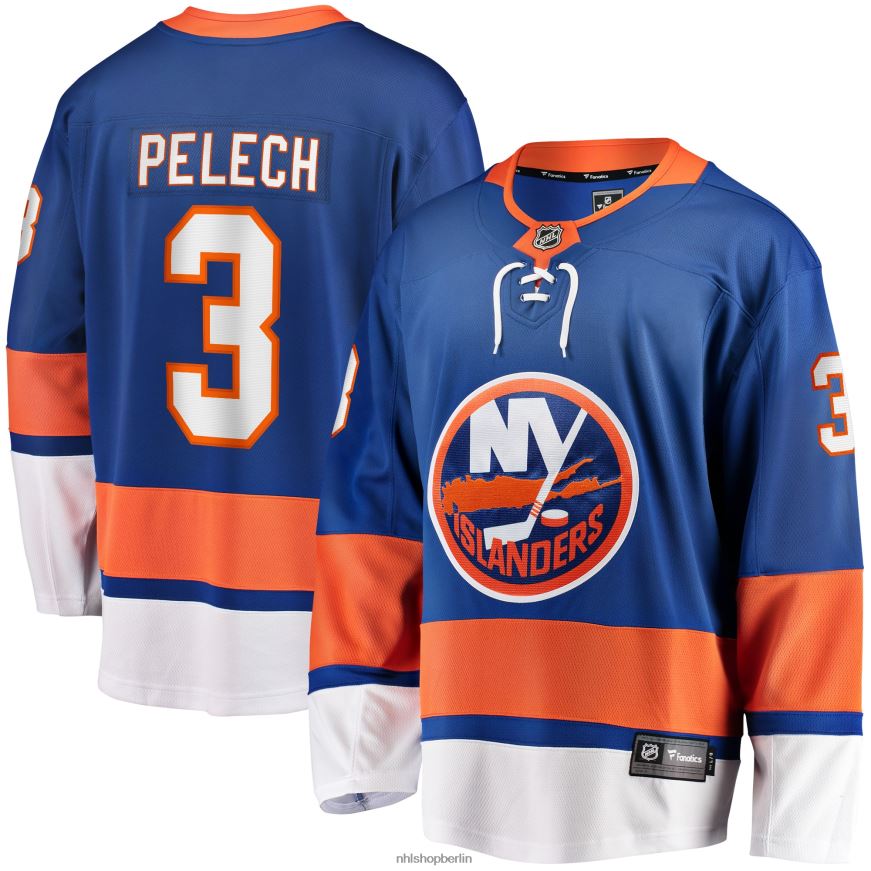 Männer NHL New York Islanders Adam Pelech Fanatics gebrandetes Royal Home Breakaway-Spielertrikot Kleidung BF680T1443