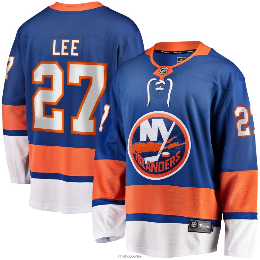 Männer NHL New York Islanders Anders Lee Fanatics Branded Royal Home Captain Patch Breakaway-Spielertrikot Kleidung BF680T2278