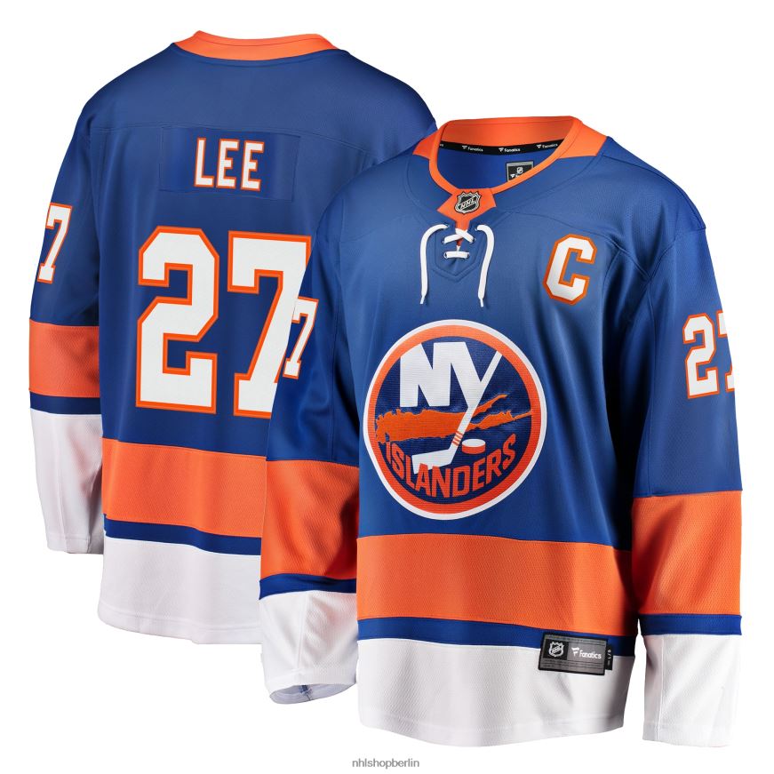 Männer NHL New York Islanders Anders Lee Fanatics gebrandetes Royal Home Premier Breakaway-Spielertrikot Kleidung BF680T238