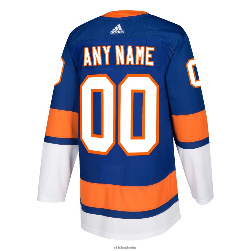 Männer NHL New York Islanders adidas Royal Authentic Custom Trikot Kleidung BF680T1978