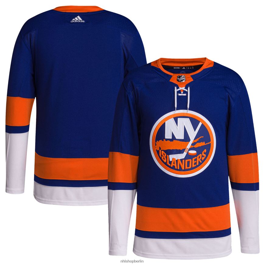 Männer NHL New York Islanders adidas Royal Home Primegreen Authentic Pro Blank Trikot Kleidung BF680T1326