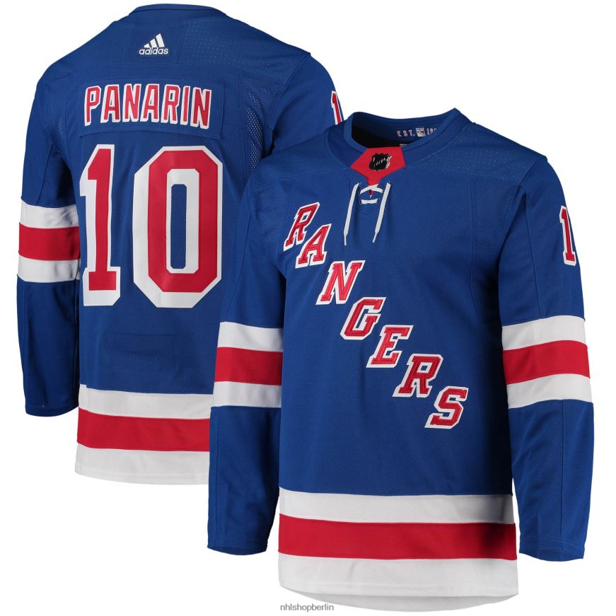 Männer NHL New York Rangers Artemi Panarin adidas Blue Home Primegreen Authentisches Pro-Spieler-Trikot Kleidung BF680T93